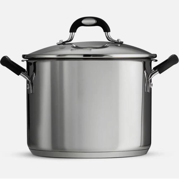Lock-N-Drain Stainless Steel 6 Quart Covered Stock Pot ( NEW) - Picture 1 of 5